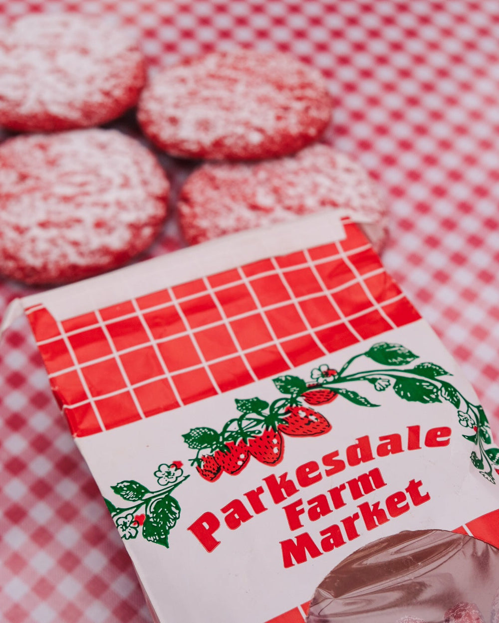 Strawberry Cookies - 3 pack Baked Goods Parkesdale