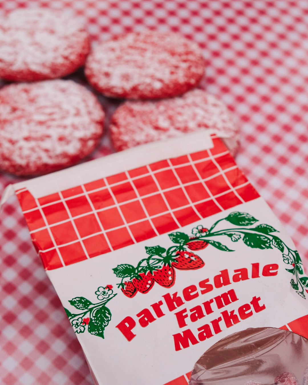 Strawberry Cookies - 3 pack Baked Goods Parkesdale