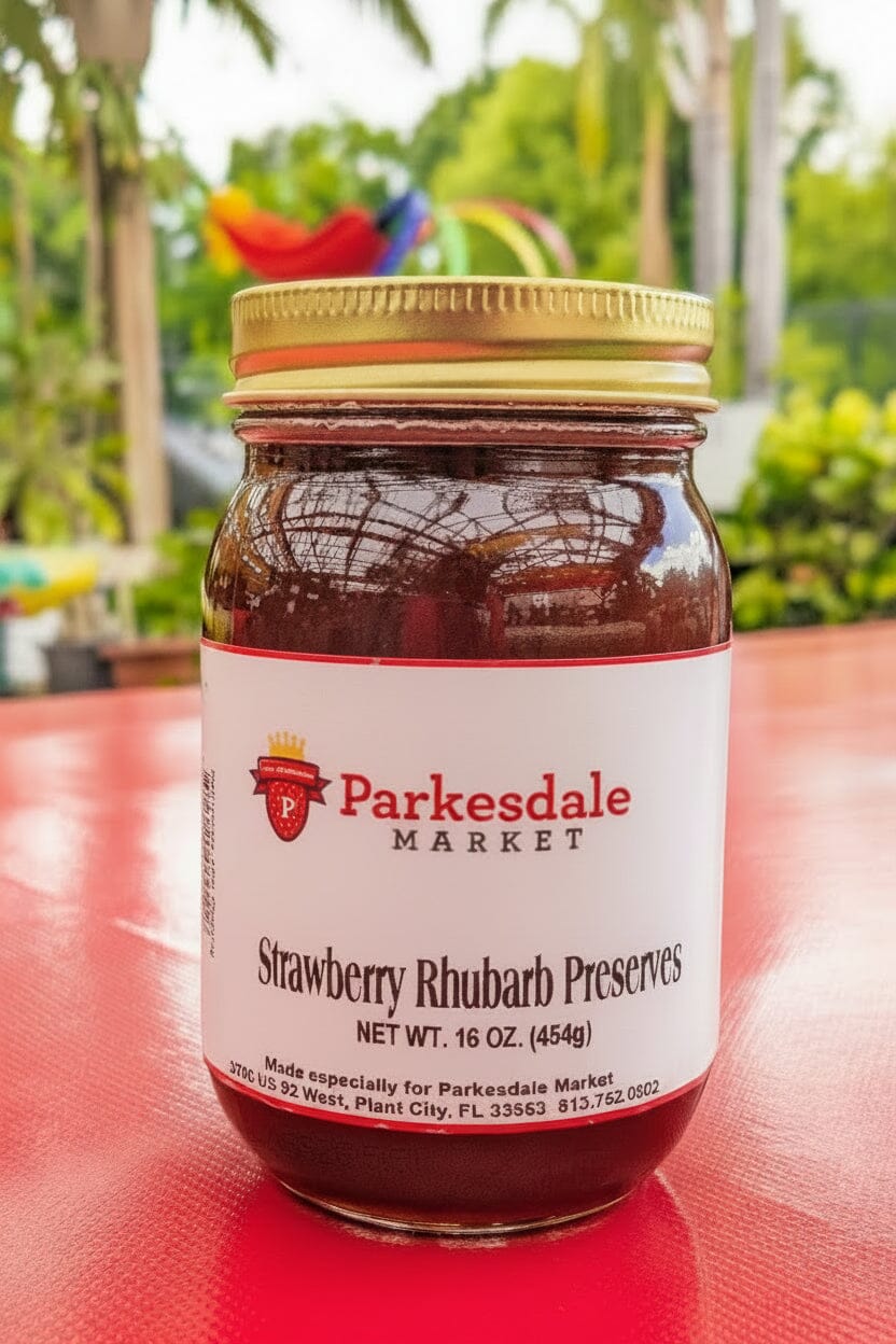 Strawberry Rhubarb Preserves Preserves Parkesdale Market 