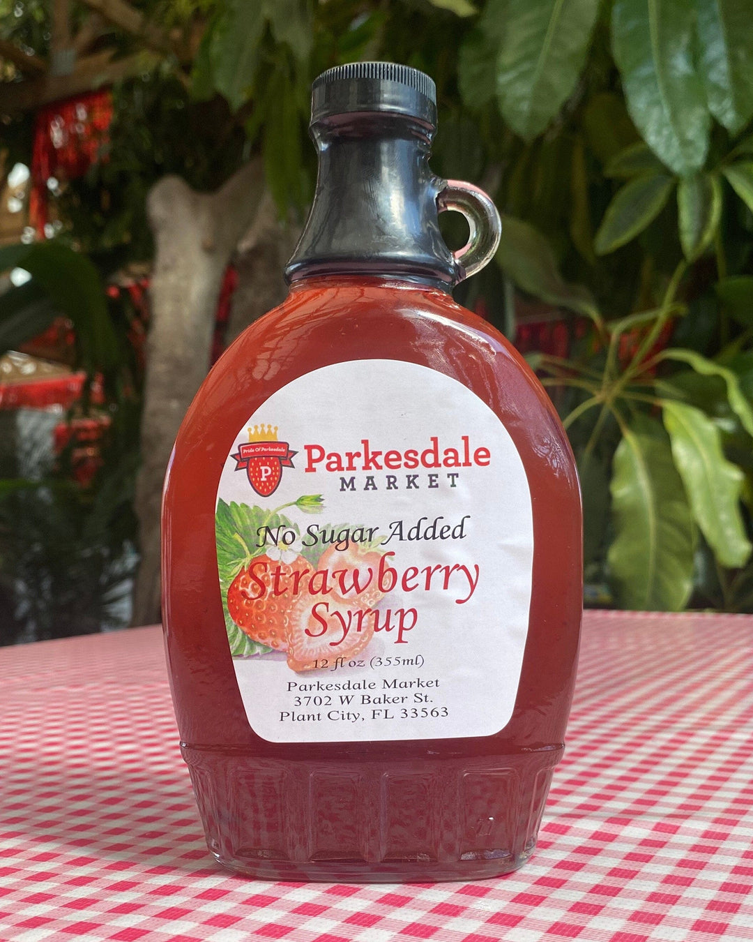 Strawberry Syrup 3-Pack Parkesdale Market 3 pack Strawberry No Sugar Added 